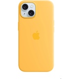 Apple iPhone 15 Silikon Case mit MagSafe - Warmgelb