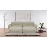 BeType Big-Sofa BETYPE "Be Fluffy", beige (cream), B:285cm H:87cm T:184cm, 100% Polyester, Sofas, Big-Sofa, Softes Sitzgefühl, moderne Kedernaht, hochwertiger Bezug