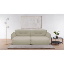 BeType Big-Sofa BETYPE "Be Fluffy", beige (cream), B:285cm H:87cm T:184cm, 100% Polyester, Sofas, Big-Sofa, Softes Sitzgefühl, moderne Kedernaht, hochwertiger Bezug