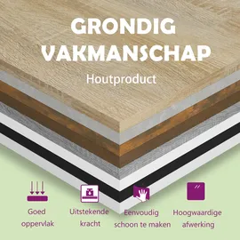 vidaXL Kopfteil Sonoma-Eiche 160x1,5x80 cm Holzwerkstoff