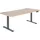 MCW Schreibtisch MCW-D40, Computertisch, elektrisch höhenverstellbar 160x80cm 53kg MVG ~ hellbraun, anthrazit-grau