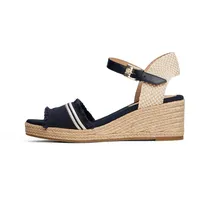 Tommy Hilfiger Damen Fringe Canvas Medium Wedge Fw0fw08879 Keil-Espadrilles,