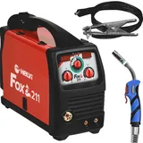 Helvi Fox 211 Digital - Inverter-Fülldraht-Schweißgerät - MIG-MMA-TIG - GAS/NO GAS