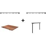Houe AVANTI Gartentisch 222 x 98 x 75 cm Schwarz/Silber