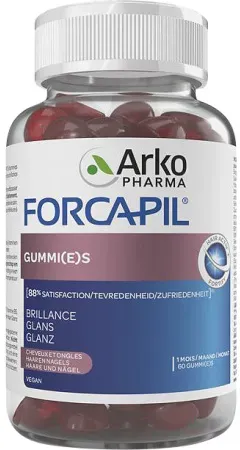 Forcapil Gummies Kraft/Schönheit/Glanz Haar Und Nägel 60 Stück