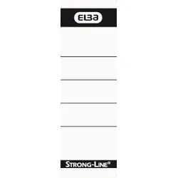 ELBA Ordner-Rückenschilder Strongline/MyColour kurz/schmal zum Einstecken weiß VE=880x10 Stück