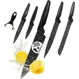 GOURMETmaxx Messerset 6-tlg. Schwarz