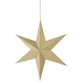 Riffelmacher & Weinberger Christbaumschmuck-Fabrik GmbH&Co.KG RIFFELMACHER & WEINBERGER Weihnachtsfigur Riffelmacher Faltstern aus Holz und Kraftpapier beige