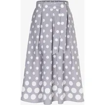 More & More Maxirock Damen Gepunktet Grau 36