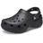 Herren Classic Platform Clog W Clog, Black, 33/34