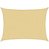 vidaXL Sonnensegel Sandfarbe 7x5 m 100% Polyester Oxford