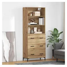 vidaXL Highboard 69,5 x 34 x 180 cm Braun