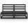 vidaXL Gartensofa 2-Sitzer Schwarz Massivholz Kiefer