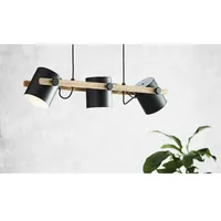 EGLO Hängeleuchte Hornwood Schwarz-Braun