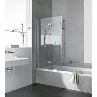 Kermi Faltwand „DIGA“ 2PL 1200x1500, silber hochglanz, ESG Opaco, DI2PL12015VUK DI2PL12015VUK
