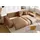 luma-home Cord Ecksofa Schlaffunktion ausziehbar Bettkasten Polsterecke L-Couch Hell-Braun & Hellbraun