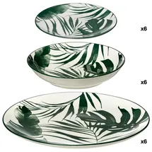 SECRET DE GOURMET Geschirr-set Palme, 18-teilig