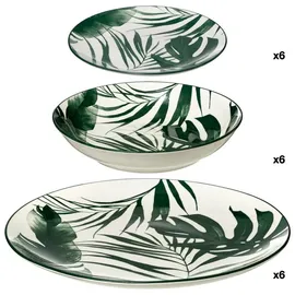 SECRET DE GOURMET Geschirr-set Palme, 18-teilig