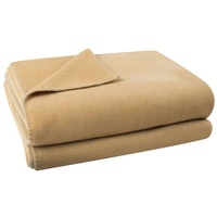 Plaid Soft-Fleece, zoeppritz, mit unverwechselbarem Cashmere Handfeel braun 110 cm x 150 cmGUTEMARKEN