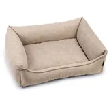 beeztees Zia - Orthopädisches Hundebett - Beige - 80x60x22 cm