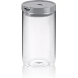 Kela Arik Küchenbehälter aus Glas, 10,5 x 19 cm Durchmesser, 1,2 l - Hellgrau