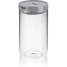 Kela Arik Küchenbehälter aus Glas, 10,5 x 19 cm Durchmesser, 1,2 l - Hellgrau