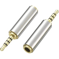 SpeaKa Professional SP-8832448 Klinke Audio Adapter [1x Klinkenstecker 2.5 mm 3.5 mm Silber