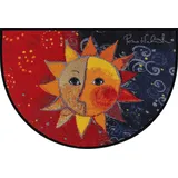 SALONLOEWE Rosina Wachtmeister Fußmatte Sole Nuovo 60 x 85 cm Katzen bunt witzig Eingangs-Matte Fußabtreter waschbar