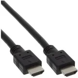 InLine HDMI Kabel, HDMI-High Speed, Stecker / Stecker, schwarz, 0,5m