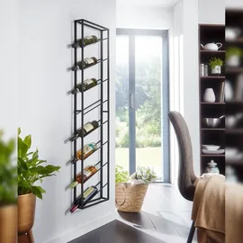 KADIMA DESIGN Weinregal 36 x 150 x 8 cm Schwarz