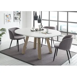 58 aufm Kessel Edda 130 x 78 x 130 cm Asteiche/Weiß matt