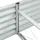vidaXL Garten-Hochbeet verzinkter Stahl 400 x 80 x 44 cm Silber