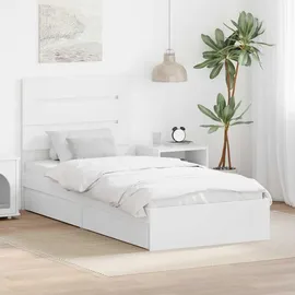 vidaXL Aufbewahrungsbett 90 x 200 cm Weiß