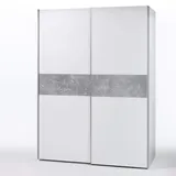 Schlafkontor Schwebetürenschrank 170 x 195 x 59 cm weiß
