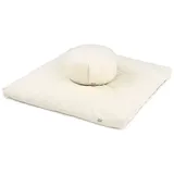 Bodhi Medi-Set Eco: Meditationskissen Rondo + Zabuton beige No Size