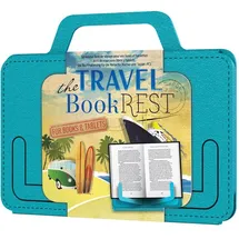If The Travel Book Rest (Blue) - Hands Free Reading Tablet & Book Holder – Portable Tablet Stand - Perfect Recipe Book Holder Stand for Kitchen – Use as a Cookery Book Stand & More