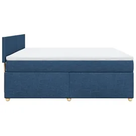 vidaXL Boxspringbett 180 x 200 cm Blau