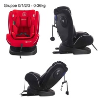 Nova Kindersitz Baby Autositz Bordeaux Rot Reboarder 360° Isofix 0-36 kg + Basis