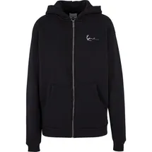 Karl Kani Chest Signature Essential Zip Hoodie in schwarz, Größe XS