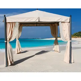 GRASEKAMP Rom 3 x 3 m inkl. Seitenteile beige