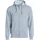 New Wave Rundhalspullover Basic Hoody Full Zip Grau 5XL