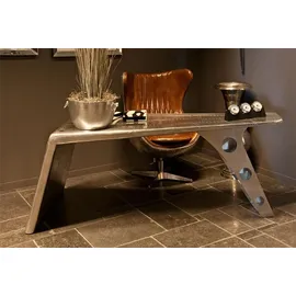 Casa Padrino Schreibtisch Aviator Grau