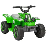 aiyaplay Kinder Elektro-Quad Elektro Kinderquad mit Vorwärts-und Rückwärtsfunktion, LED und Hupe Elektroauto für 1,5-3 Jahre Kinder 3 km/h Metall Grün