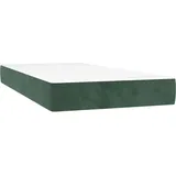 vidaXL Taschenfederkernmatratze Dunkelgrün 100 x 220 cm H3