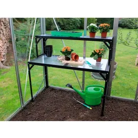 Vitavia Aluminium-Tischaufsatz mit Hohlkammerplatten-schwarz