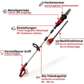 Einhell GE-HC 18 Li T ohne Akku / 20 cm