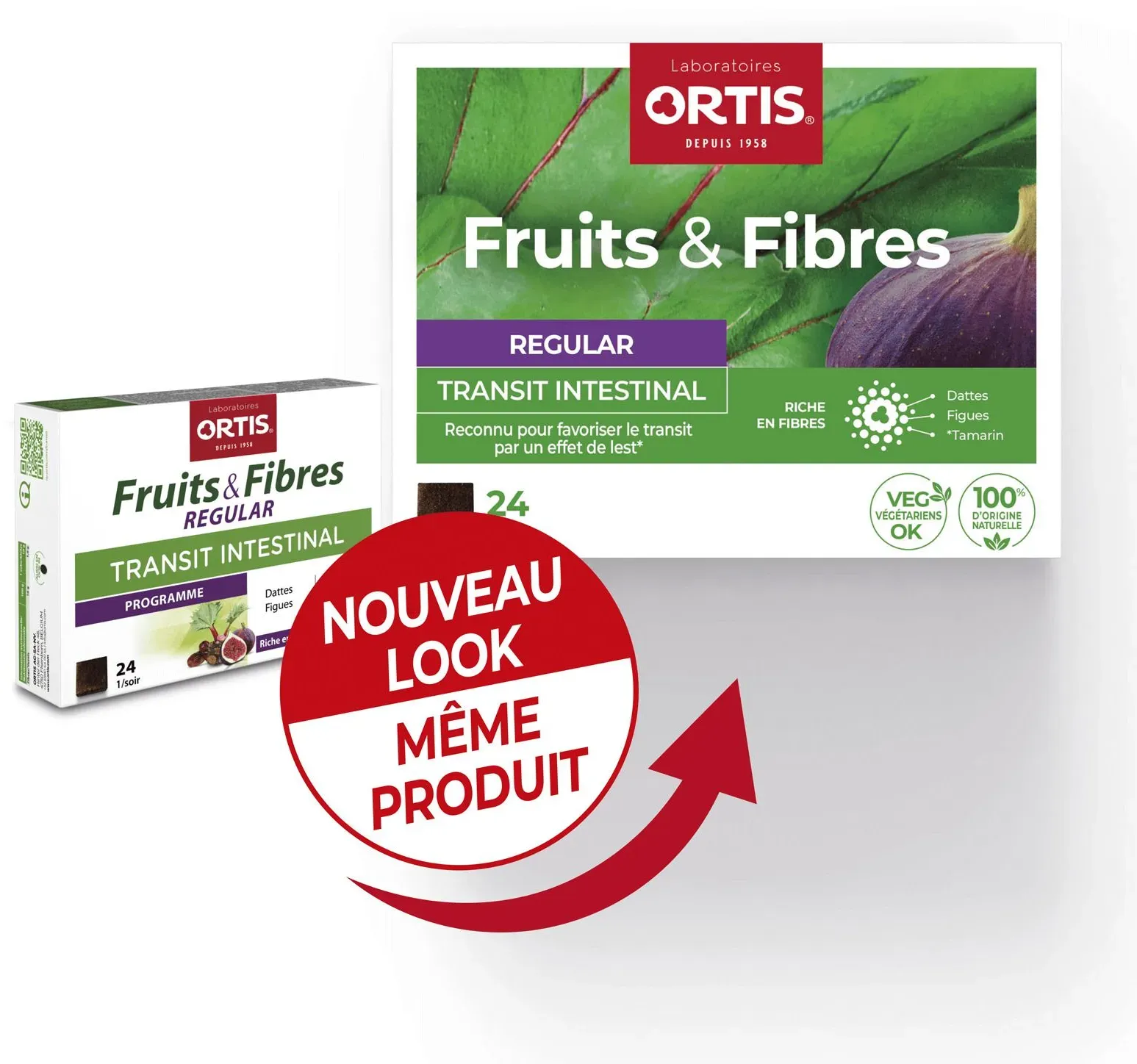 Ortis® Fruits & Fibres Regular Transit Intestinal Programme Würfel