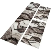 OTTO home Bettumrandung OTTO HOME "Tritom" Gr. 14, braun, H:9mm, Obermaterial: 100% Polypropylen, Bettumrandungen, mit besonders weichem Flor, Kurzflor, modernes Wellen Muster