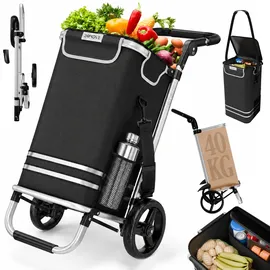 24move Einkaufstrolley schwarz 55 L