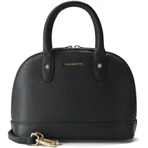 lazarotti Bologna Leather Henkeltasche Leder Gold/Grau/Schwarz